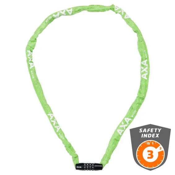 AXA Kettingslot Rigid Groen 120cm – Met Cijfercode