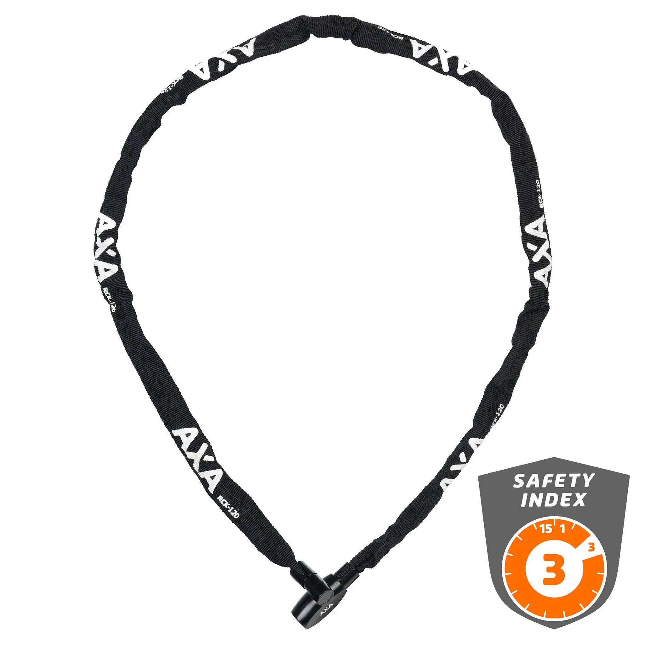 AXA Kettingslot Rigid Zwart – 120cm