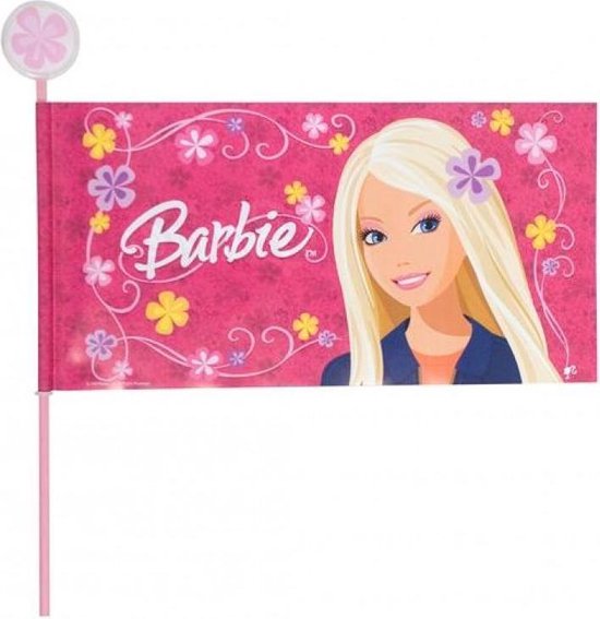 Fietsvlag Barbie – Roze – Deelbaar – 170 cm