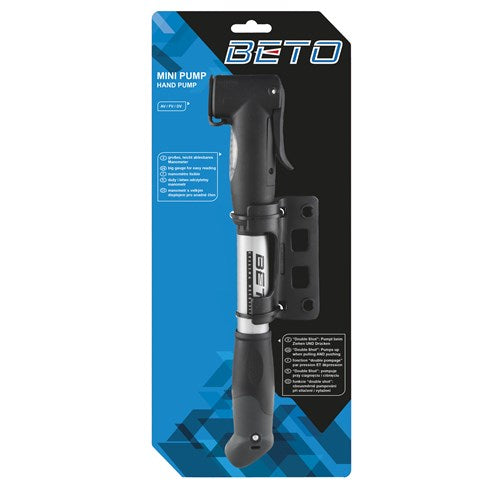 Beto Fietspomp Double Shot – Mini – Met Manometer