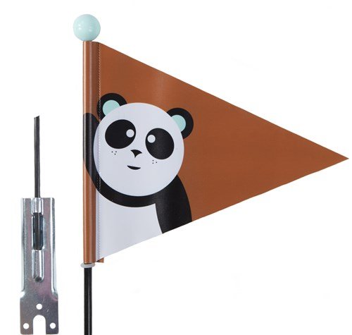 Pexkids Fietsvlag Wimpel Panda – Deelbaar