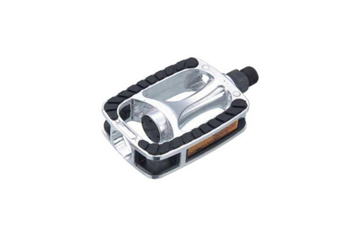 Union pedalen 811 anti-slip alu zilver zwarte inleg