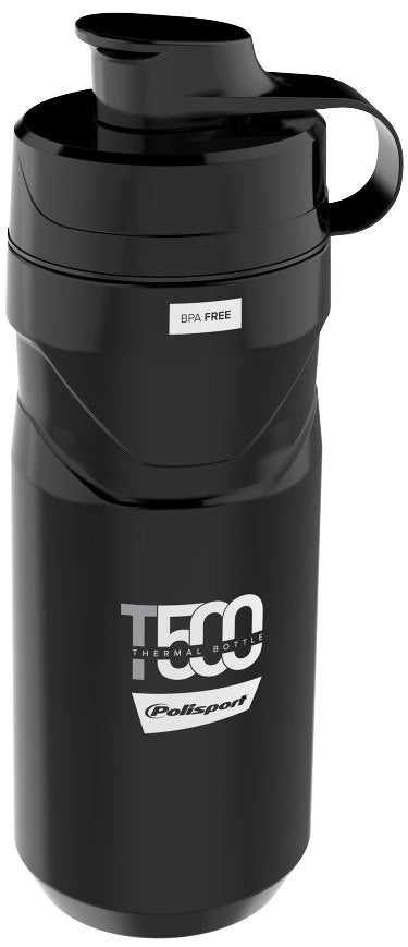 Polisport Thermo Bidon T500 500ml Zwart/Grijs