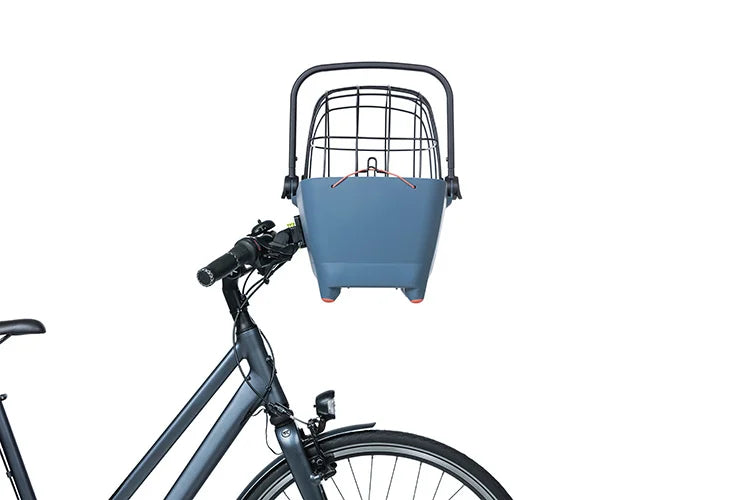 Basil Buddy Space Frame draadkoepel hondenfietsmand zwart