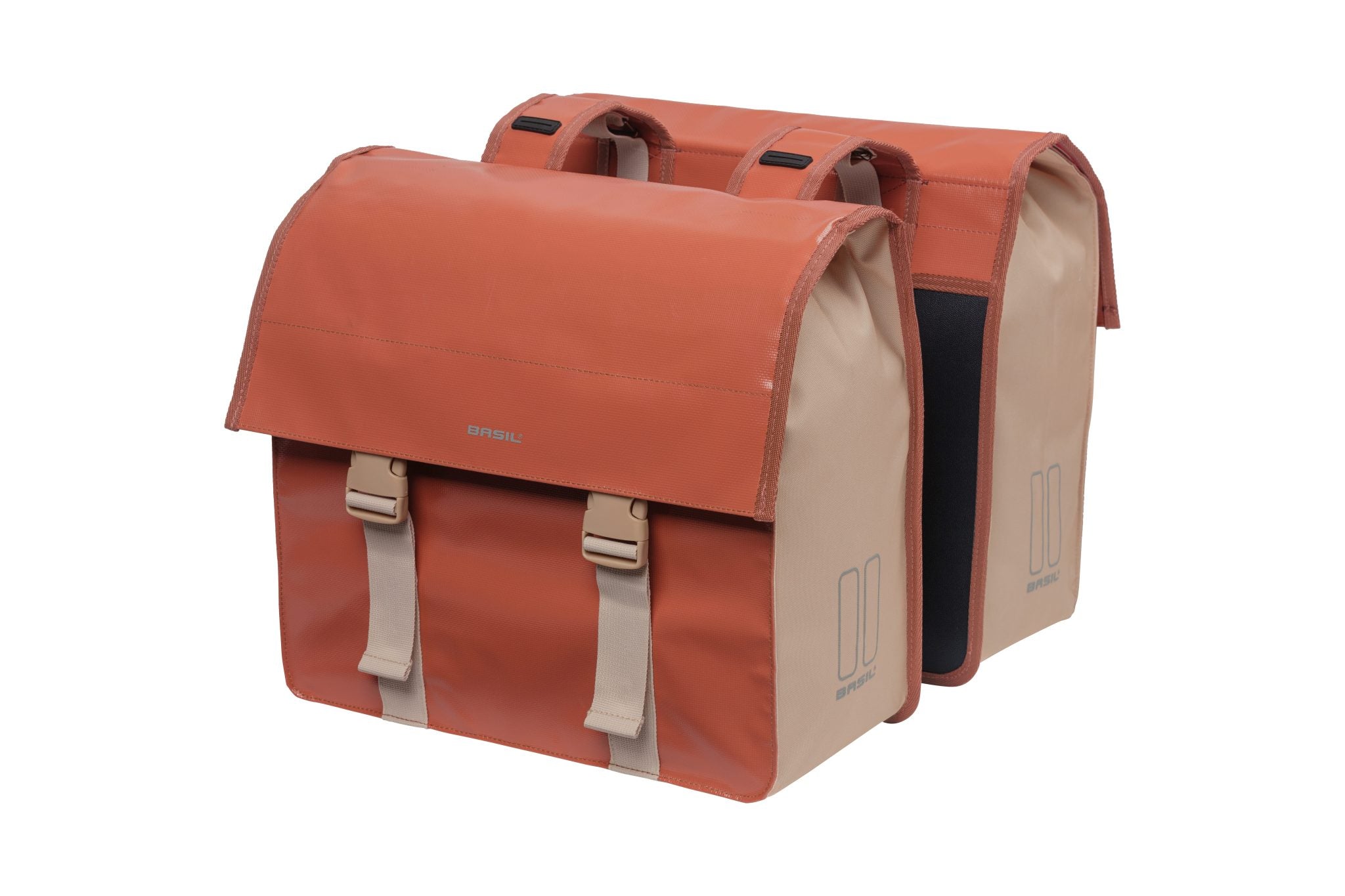 Basil Urban Load Dubbele Fietstas 48-53L Terra Red/Rose